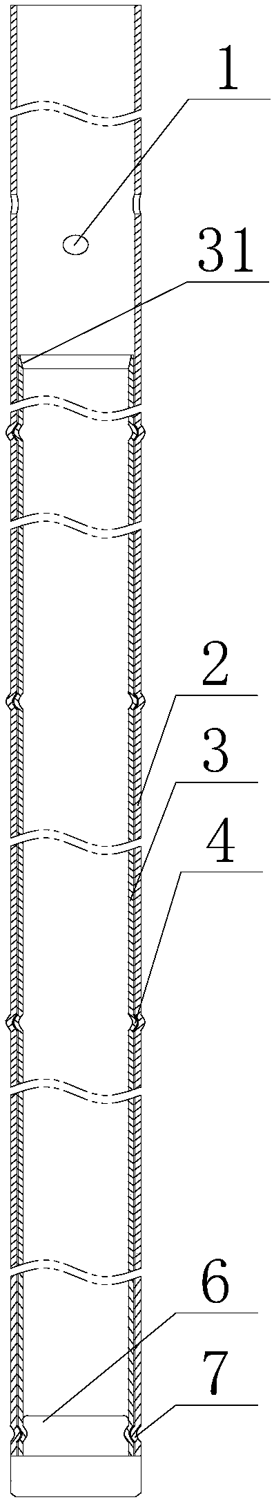 Nuclear fuel assembly guiding tube