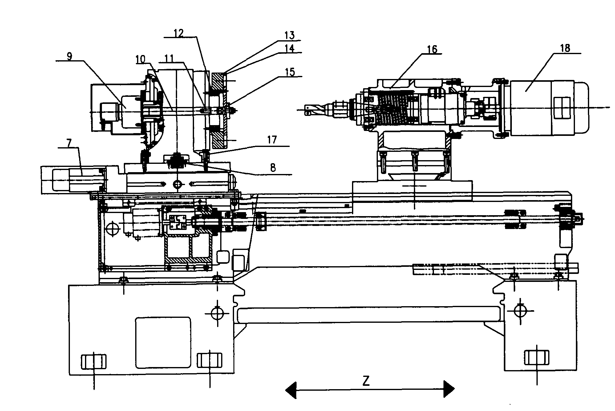 Numerical control machine tool for machining bearing retainer
