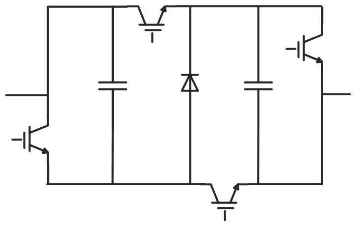 A one-way DC circuit breaker with igbt modules cascaded and its application method