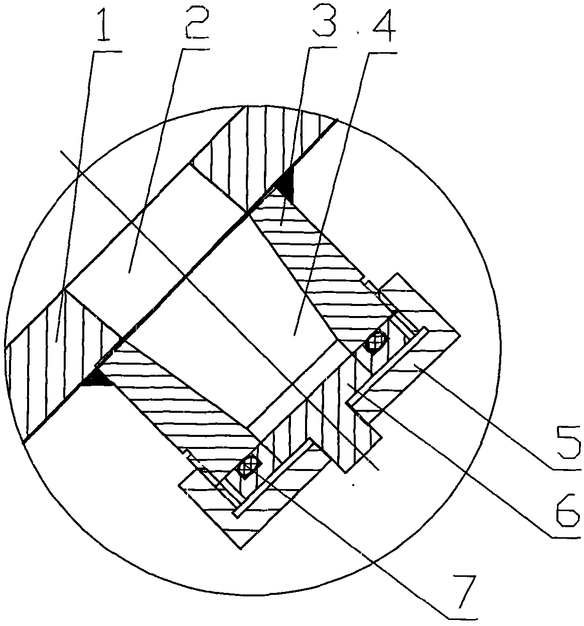 Structure for quickly eliminating putty at bottom of weighing material tank