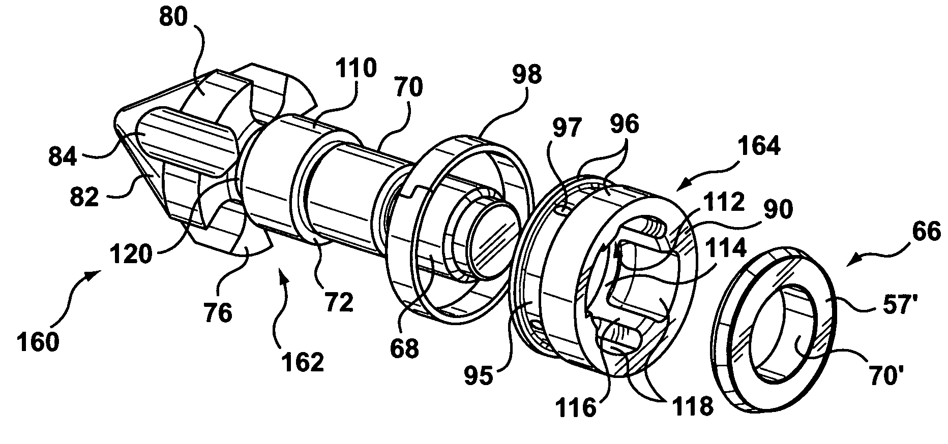 Non-return valve for use in a molding system