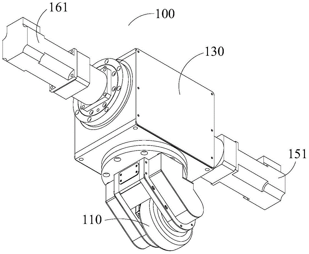 Driving power foot wheel component, omni-directional moving platform and control method thereof