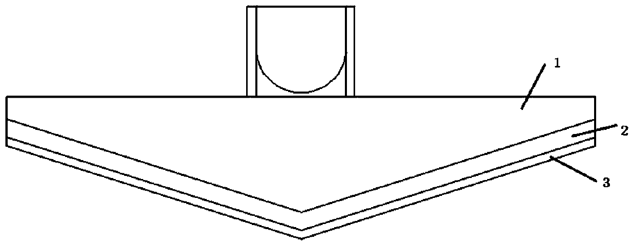 Processing method of axial cone mirror