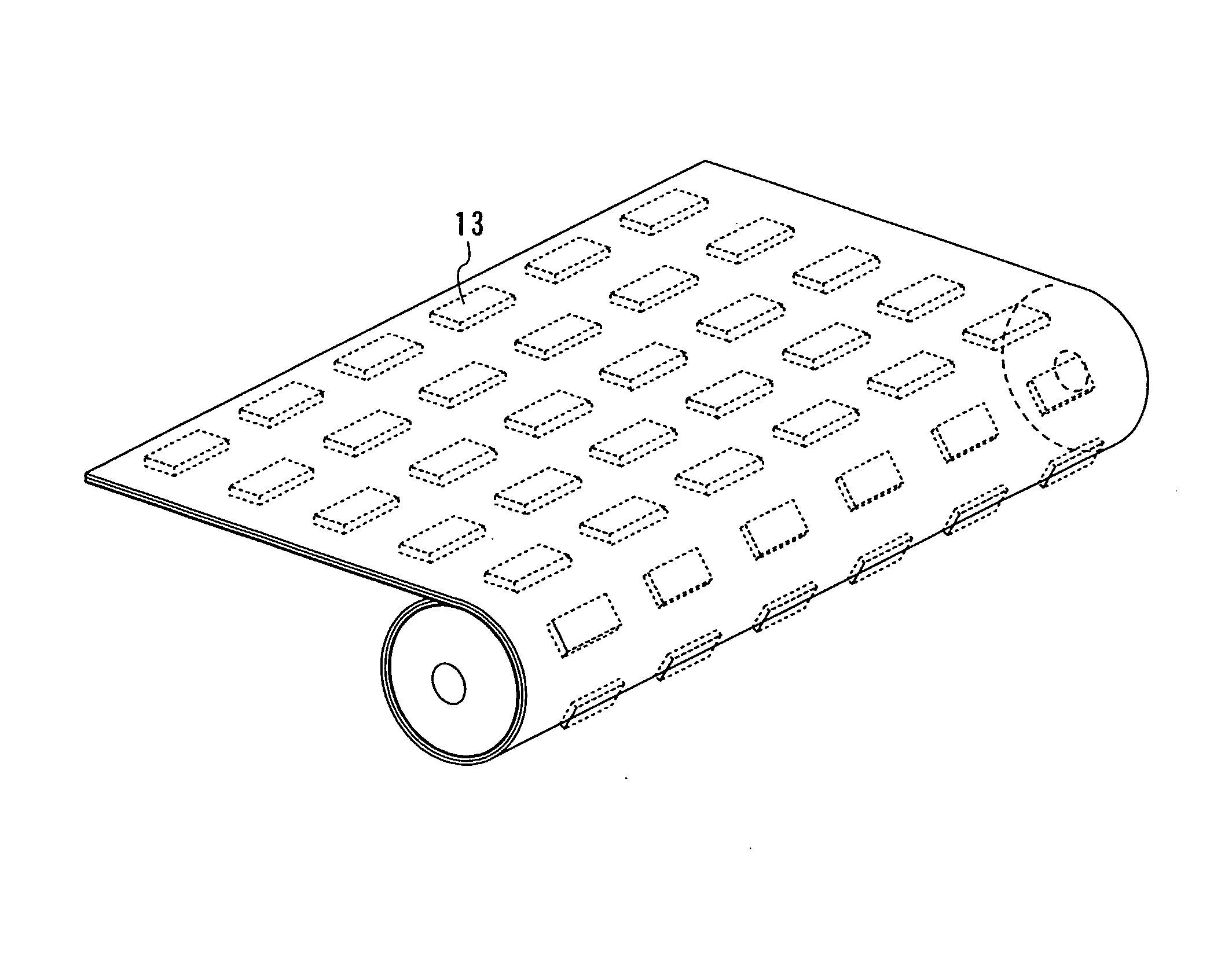 Laminating System, Ic Sheet, Scroll of Ic Sheet, and Method for Manufacturing Ic Chip