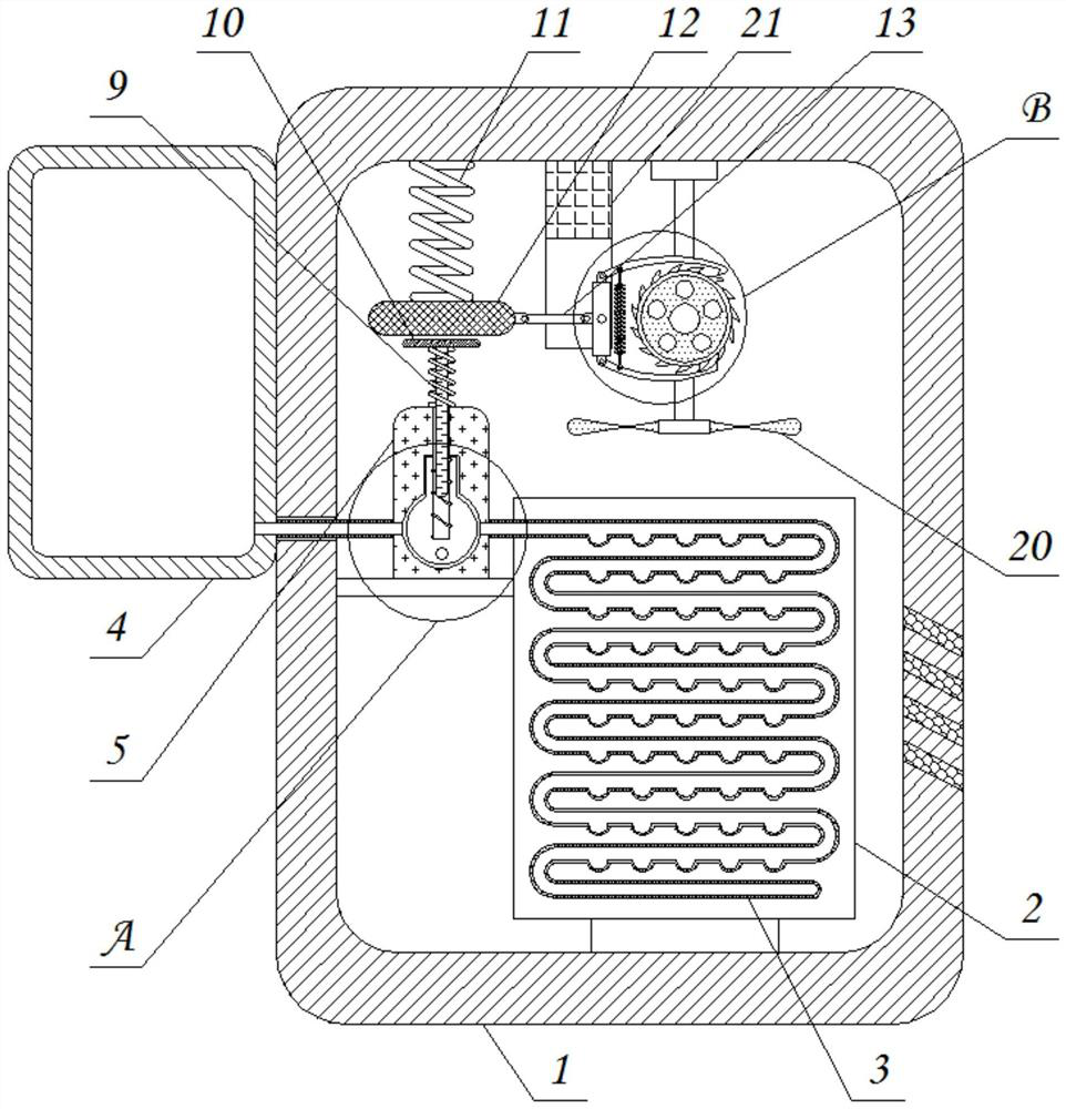 Energy-saving and environment-friendly AIS communication equipment heat dissipation device based on hull jolt