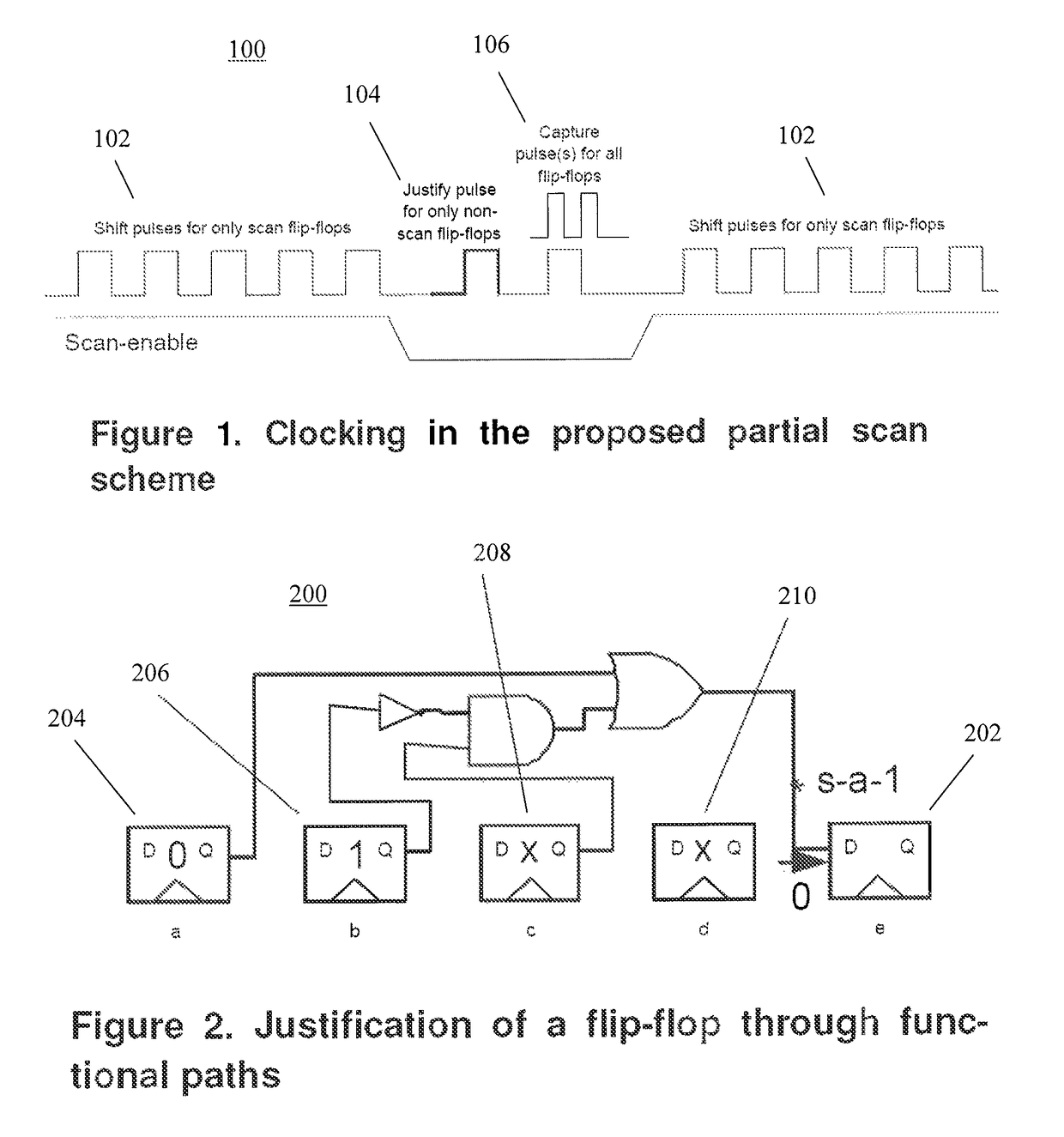 Architecture, system, method, and computer-accessible medium for partial-scan testing