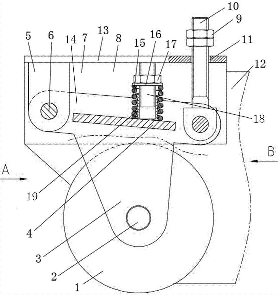 Buffering regulation mechanism for roller of suction plate