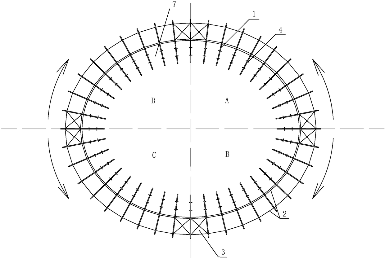 Building outer eave special-shaped decoration piece anti-wind-pressure structure system and construction method