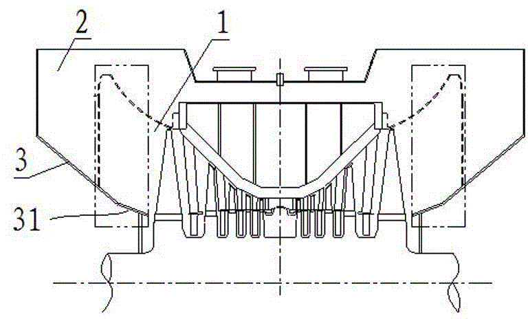 Steam exhaust diffusion flow guiding structure of steam turbine and steam turbine