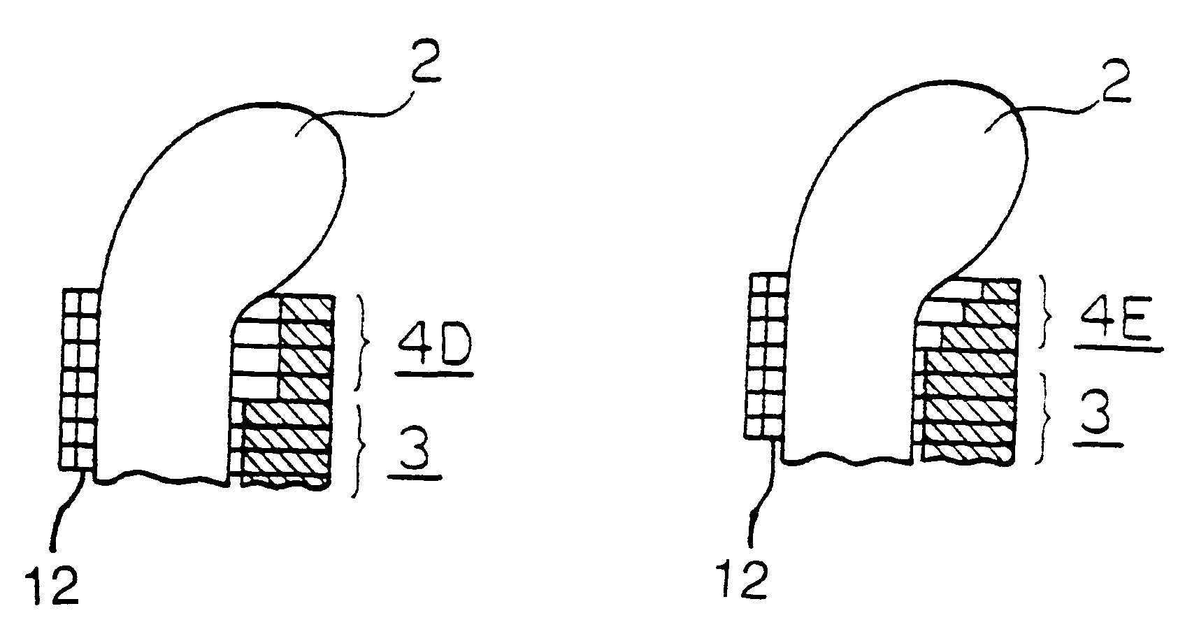 Electric motor having a stator with an end core part having a different shape than a central core part