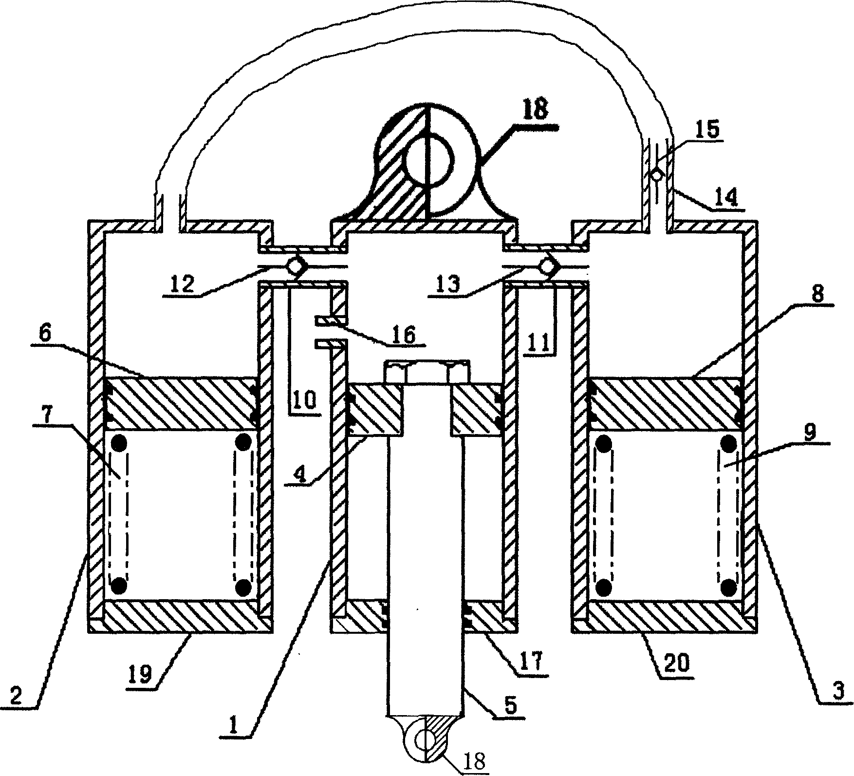 Hydraulic bidirection return stroke damper