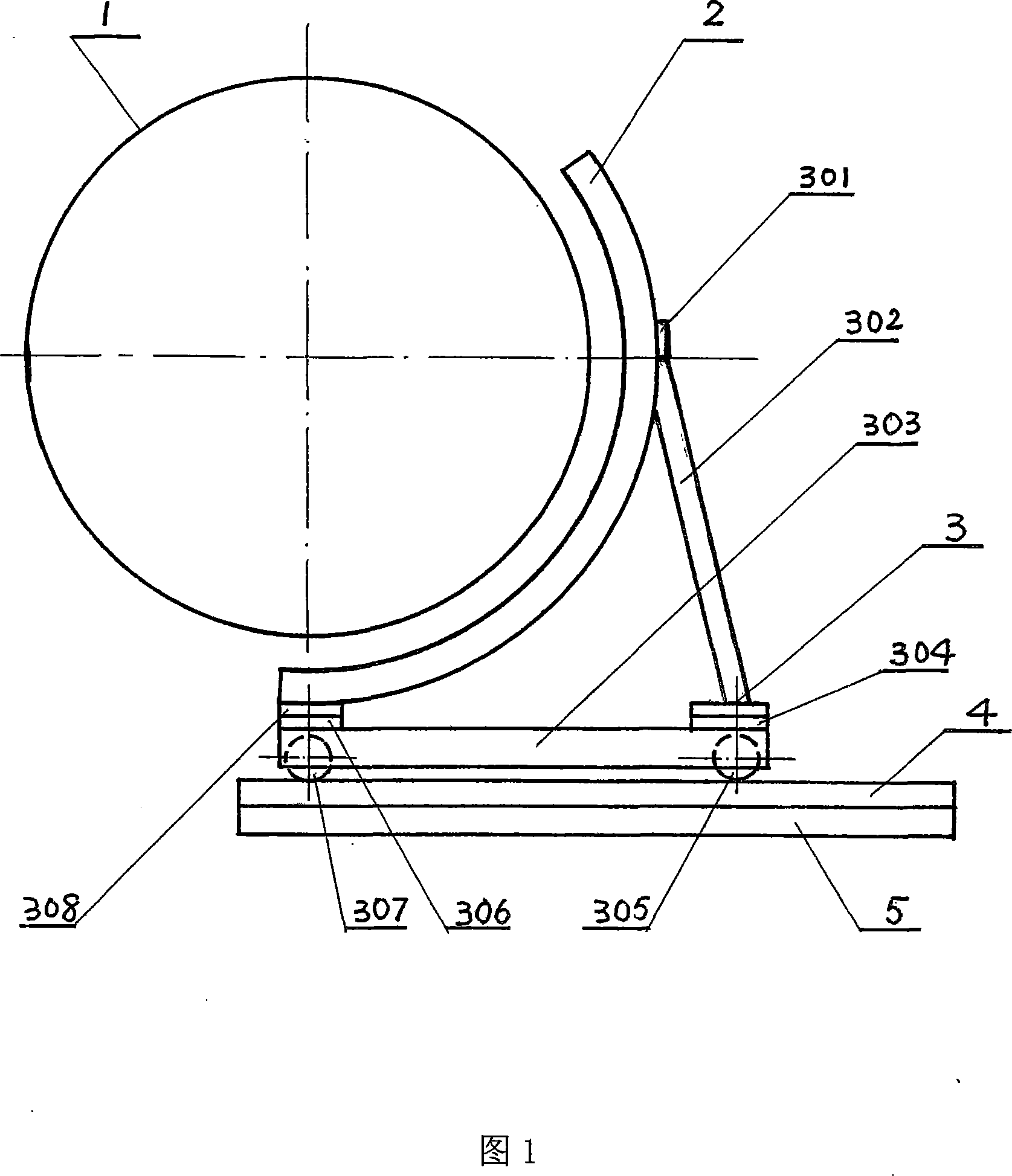 Rotary kiln surface residual heat utilization device