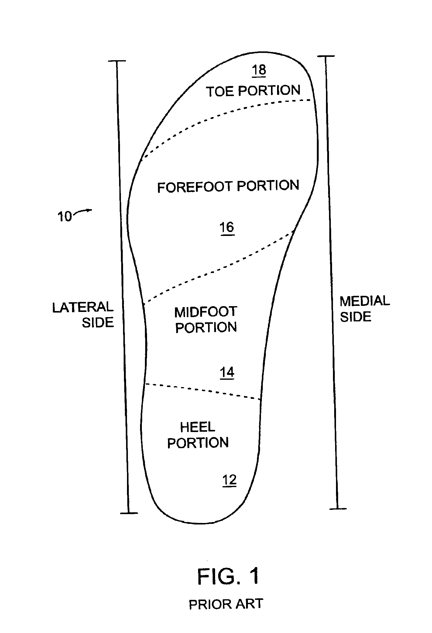 Cantilevered shoe construction