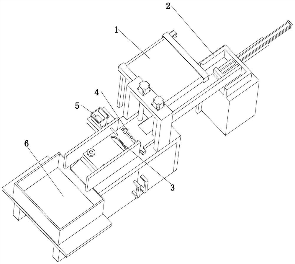 An aluminum alloy profile cutting and fixing device