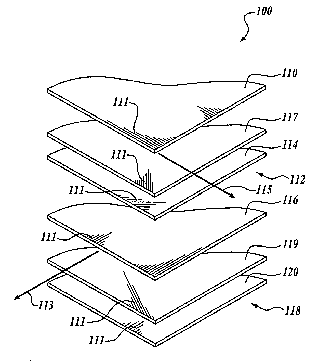 Multi-axial laminate composite structures and methods of forming the same