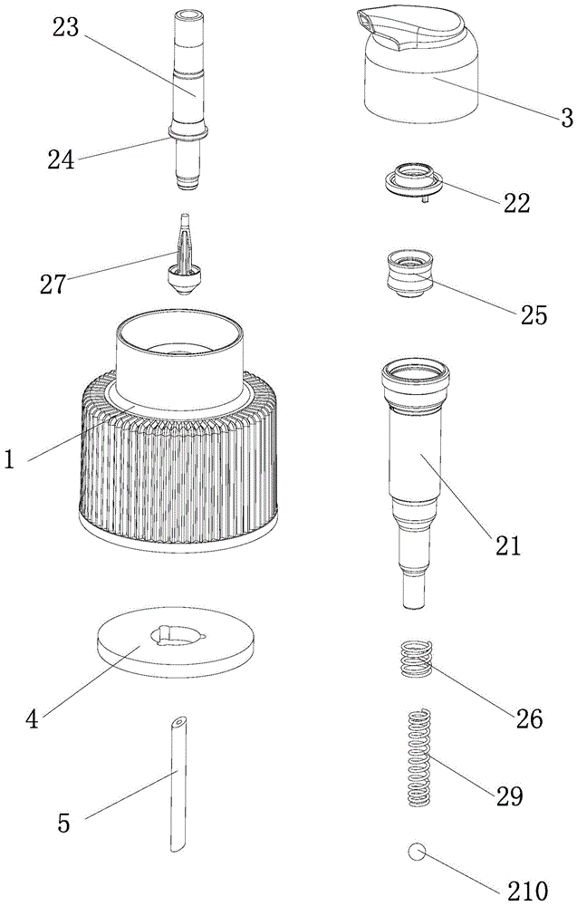 A double spring lotion pump