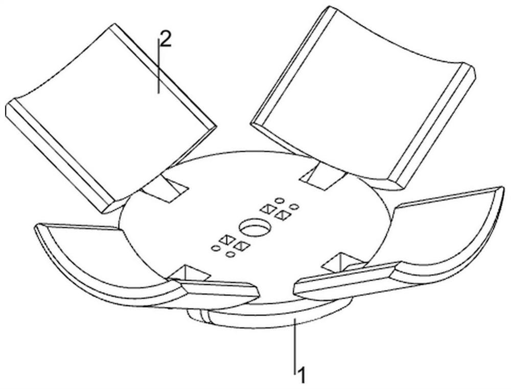 Movable drying agent placing device for container