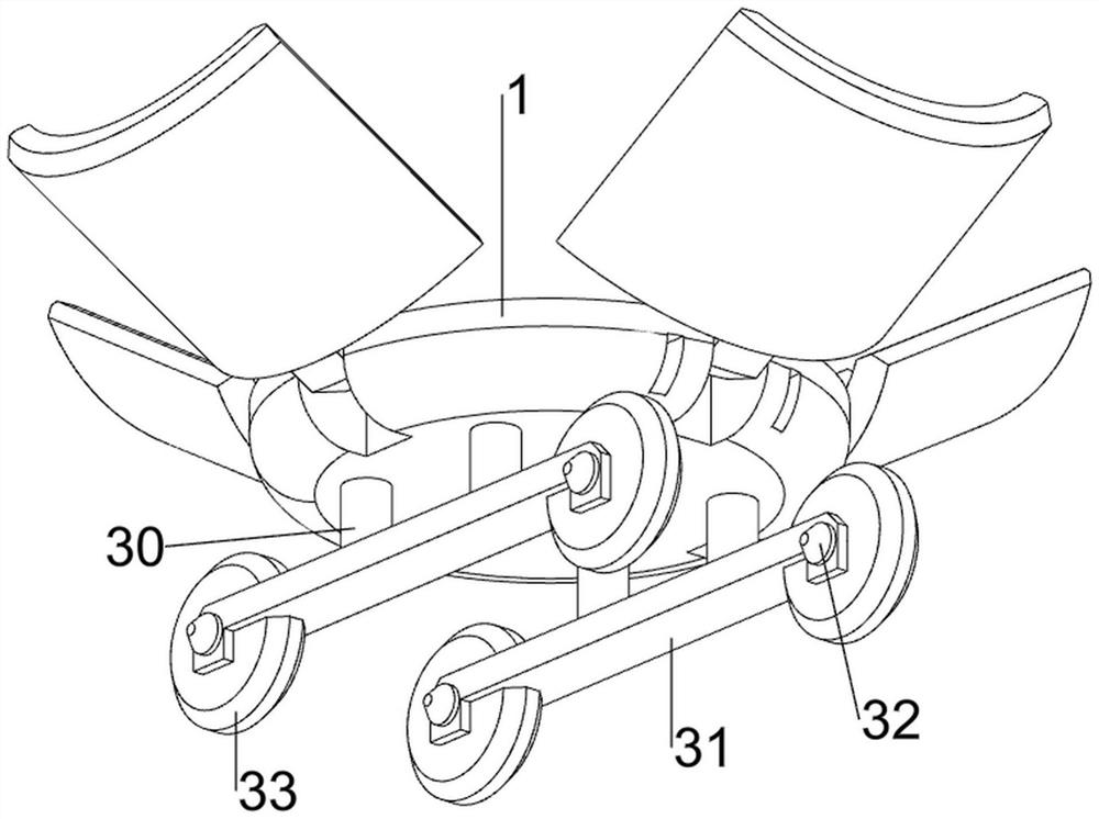 Movable drying agent placing device for container