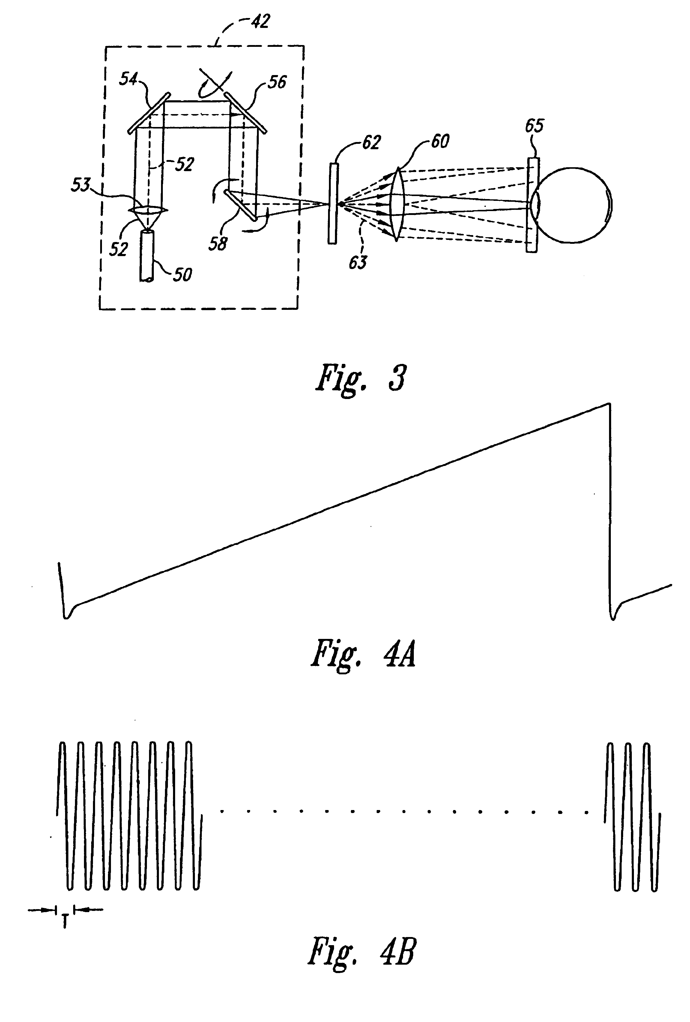 Resonant beam scanner with raster pinch compensation