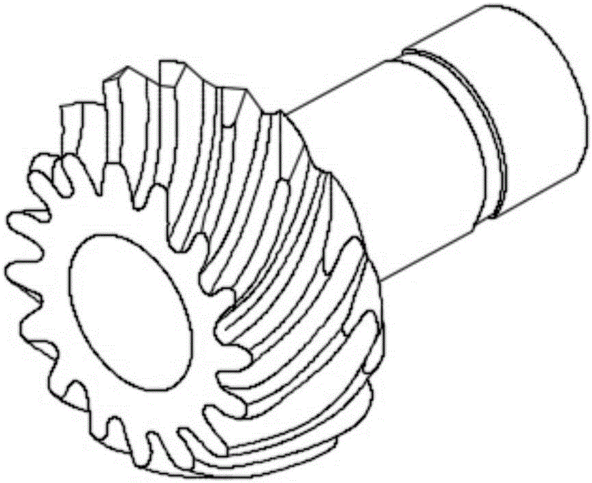 Heat treatment technology for reducing deformation of spiral bevel gear for hay mower