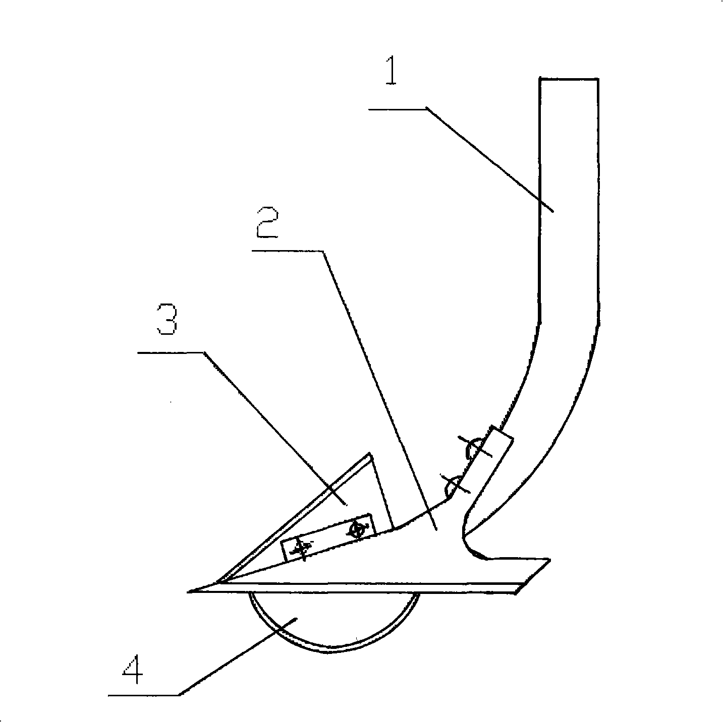 Device for cutting auxiliary roots of wheat