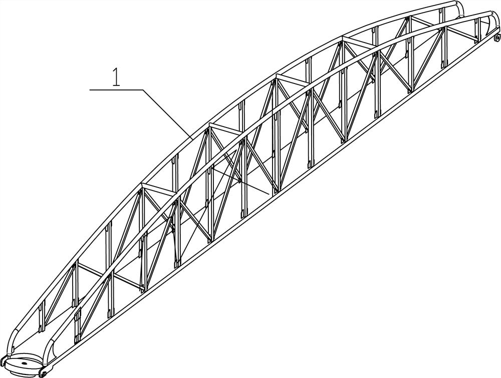 Marine universal approach bridge and mounting method thereof