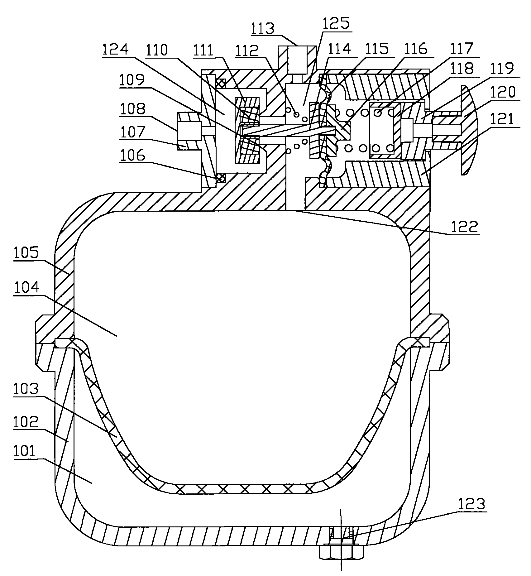 Pressure water storage barrel