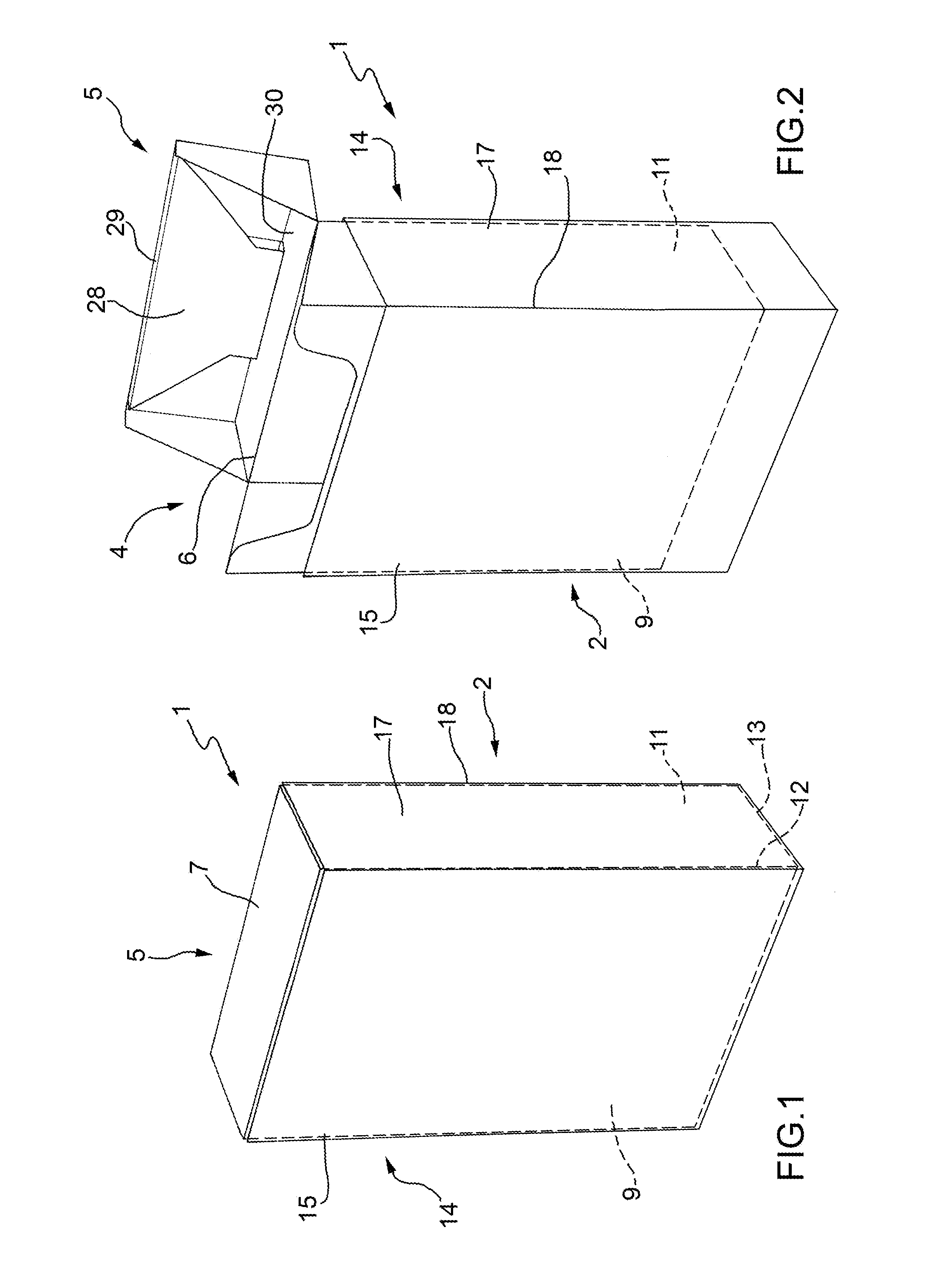 Cigarette Packing Machine for Producing a Rigid, Hinged-Lid Packet
