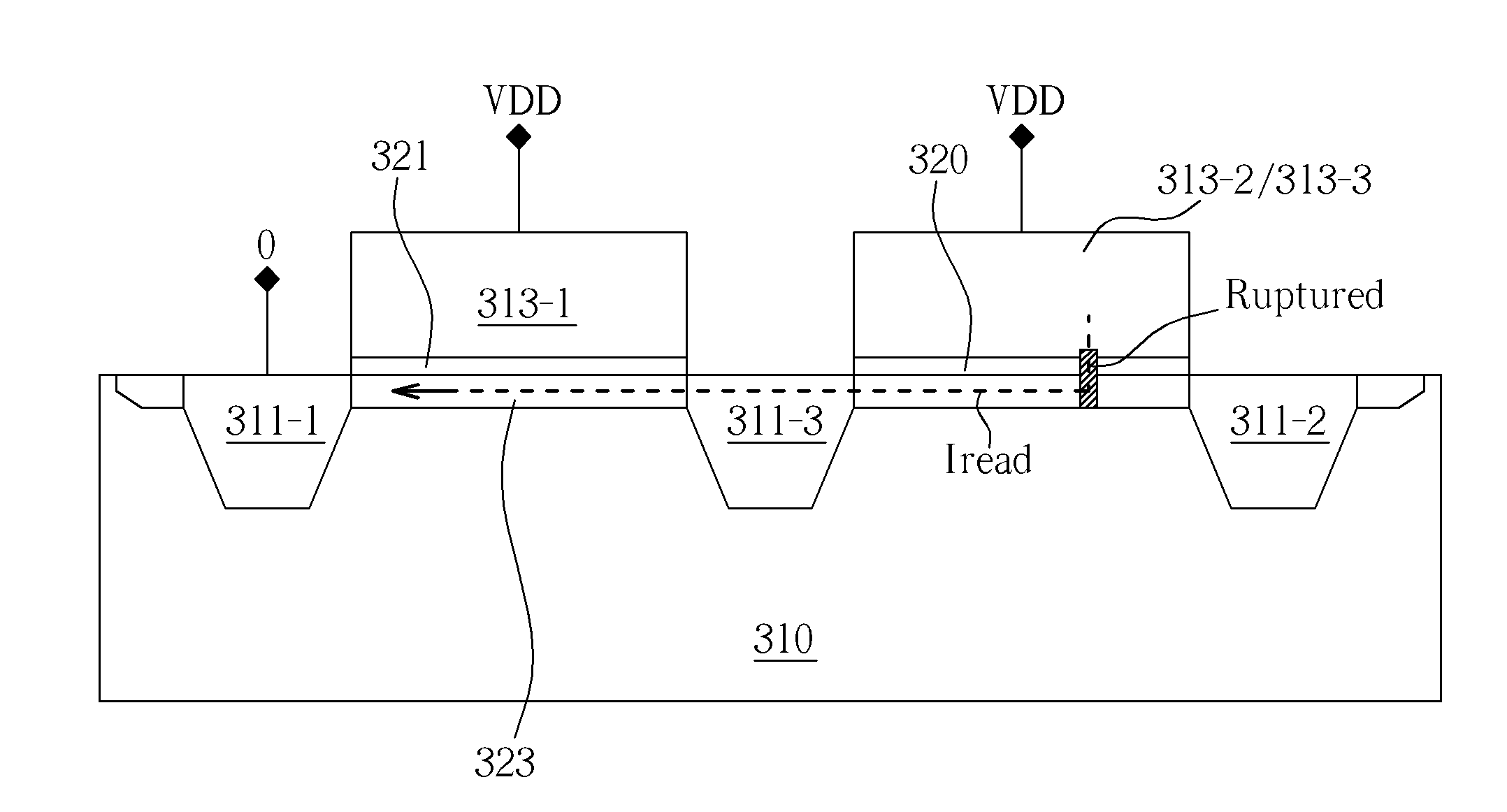 Non-volatile semiconductor memory cell with dual functions