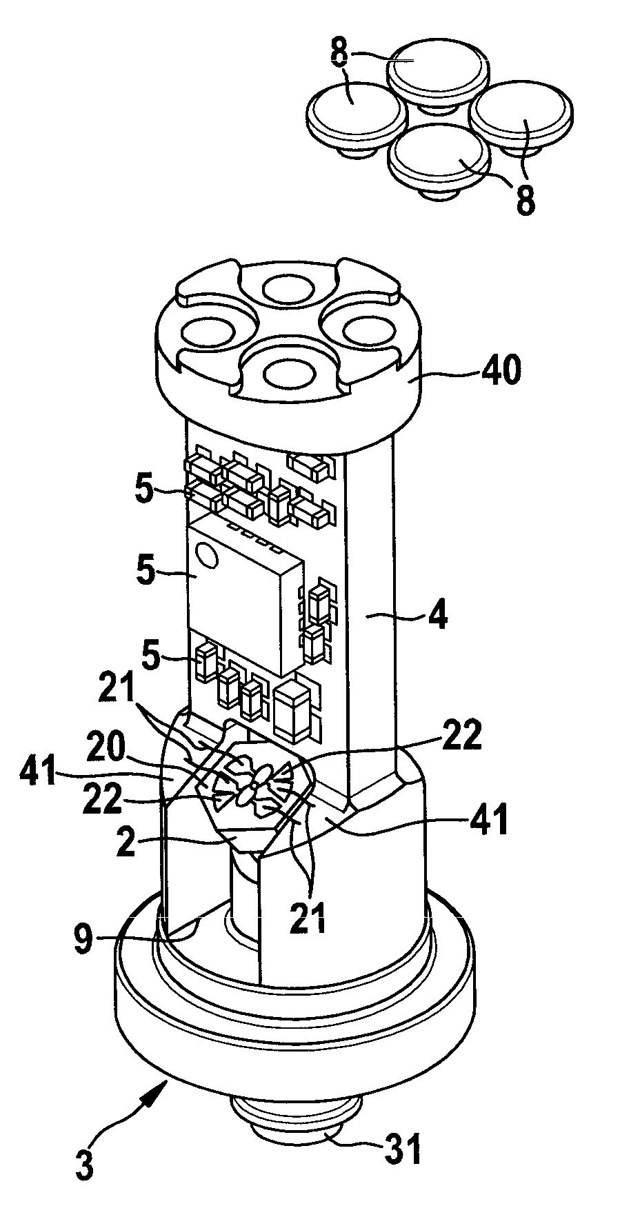 Pressure sensor, in particular for a braking apparatus