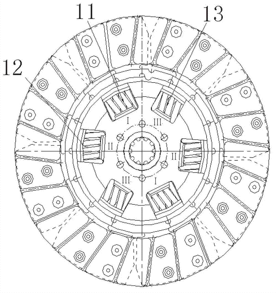 Large-torque driven disc assembly of clutch