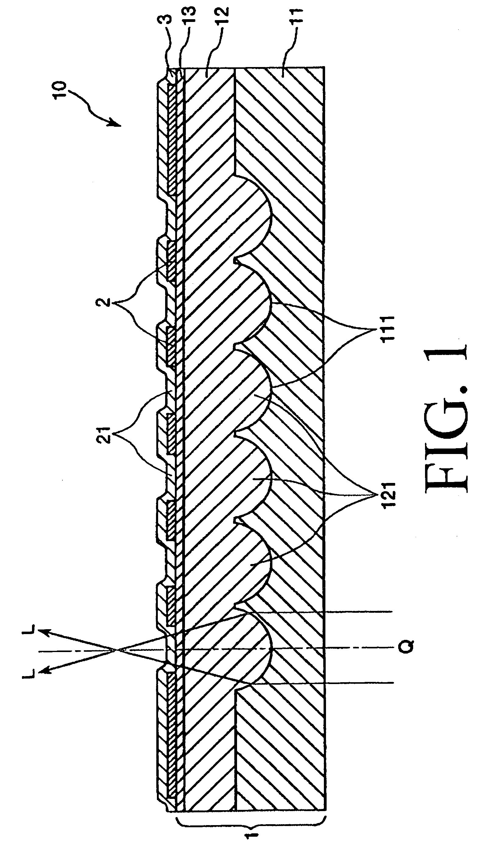 Microlens substrate, a method for manufacturing the microlens substrate, a liquid crystal panel, and a projection type display apparatus