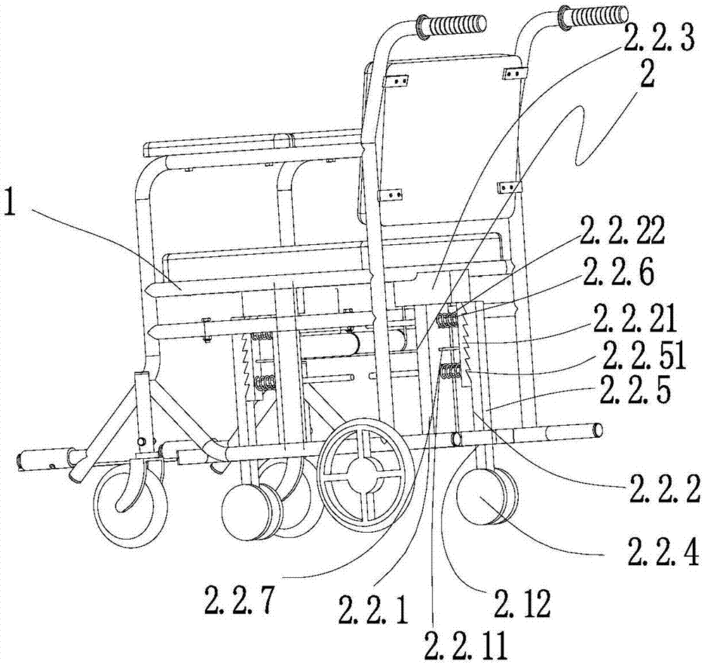 Wheelchair for escalator