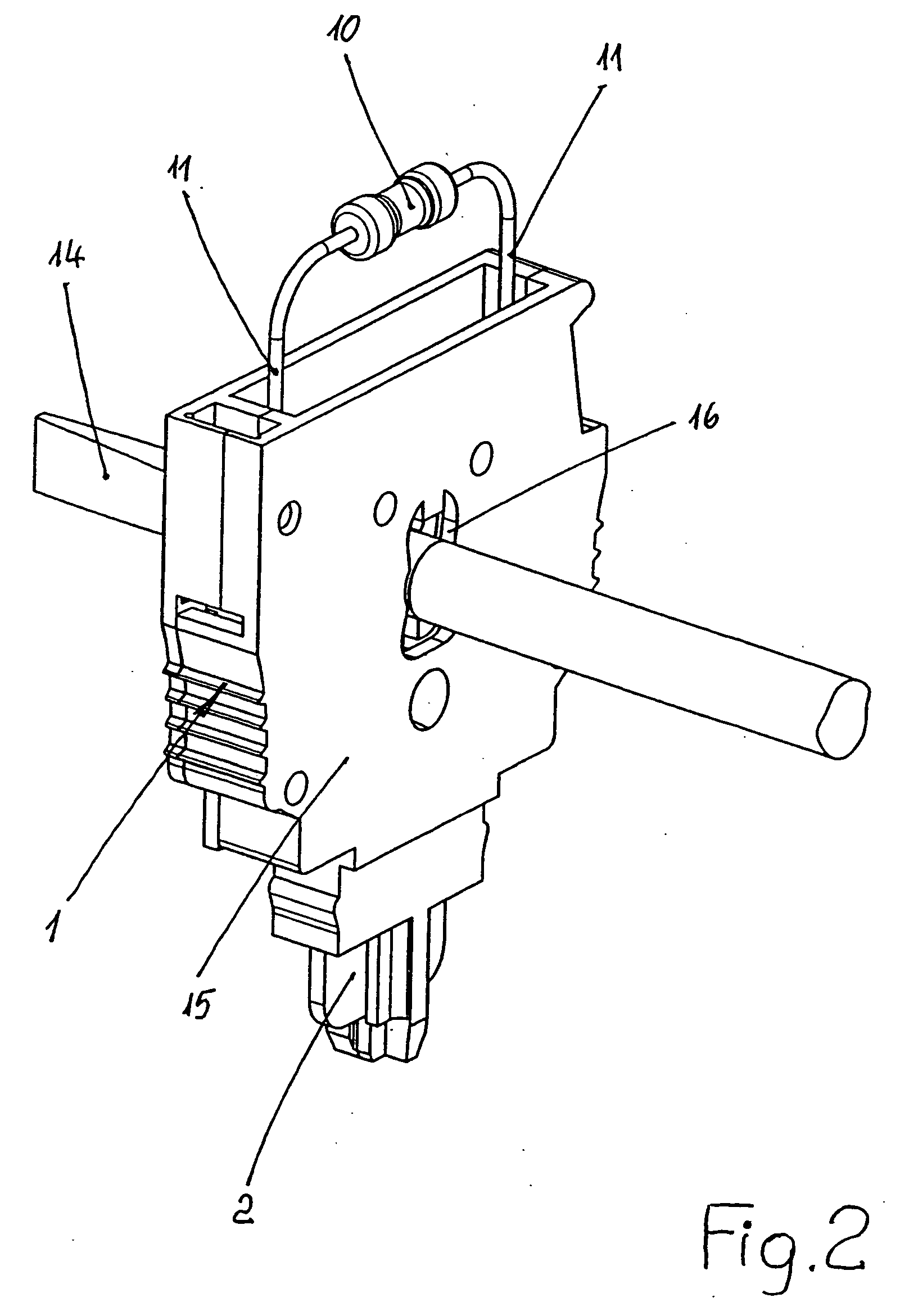 Tension spring clip comprising symmetrical tension springs