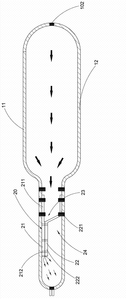 Exhaust bag and manufacture method thereof