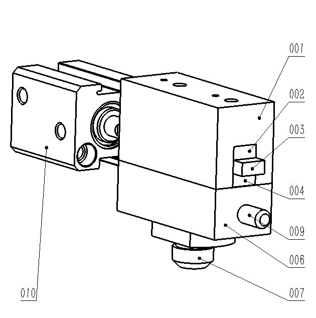 Sliding vane switch valve for AB glue volume metering type dispensing