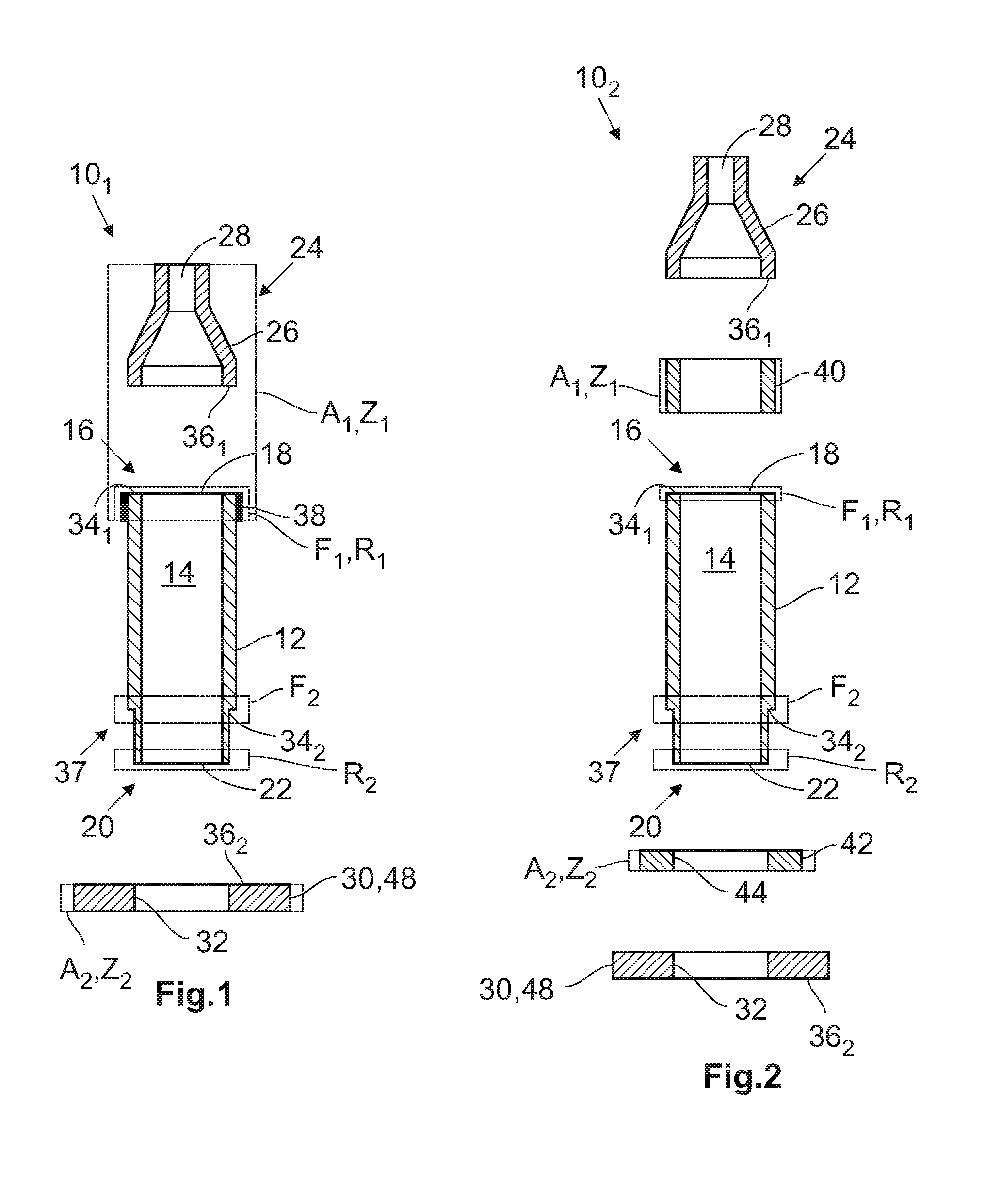 Container for storing and/or applying a pharmaceutical substance and method of its production