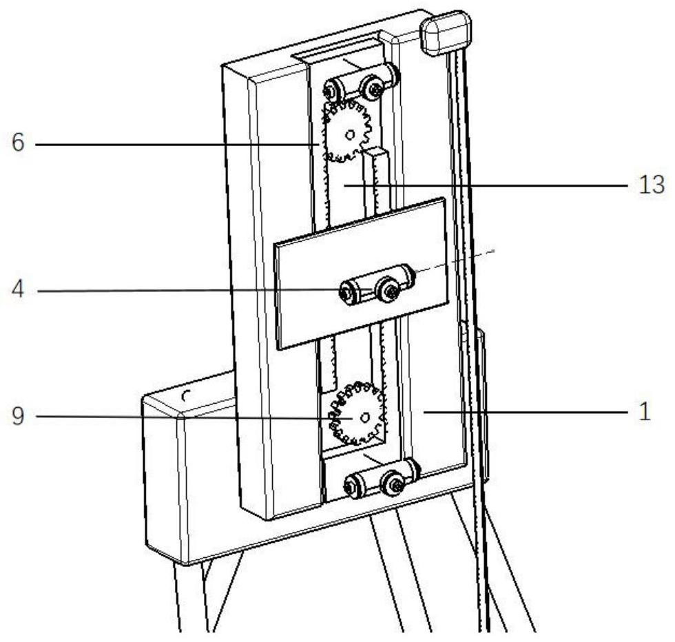 A vehicle wheel center measurement device and measurement method