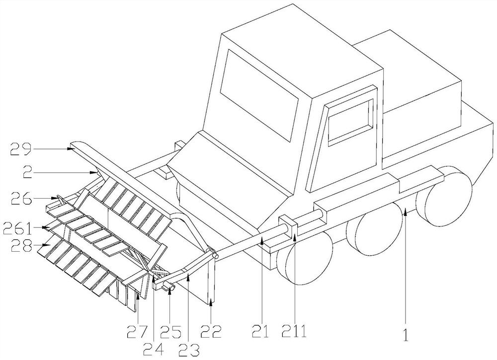 Grassland fire extinguishing vehicle with rotary fire extinguishing device