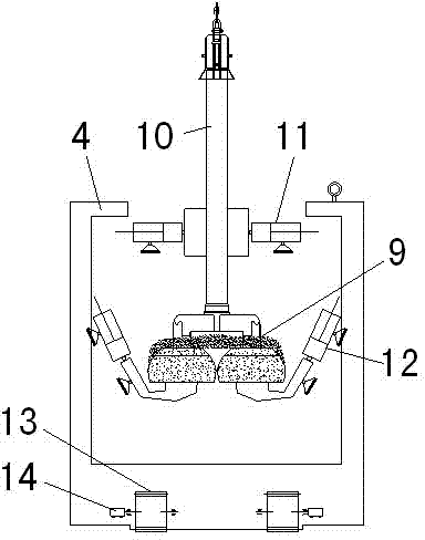Method and device for cleaning residual bi-anode electrolyte