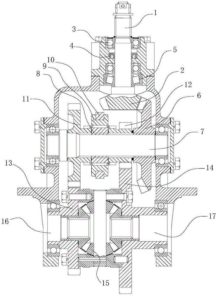 Two-stage speed changing main reducer assembly for vehicle