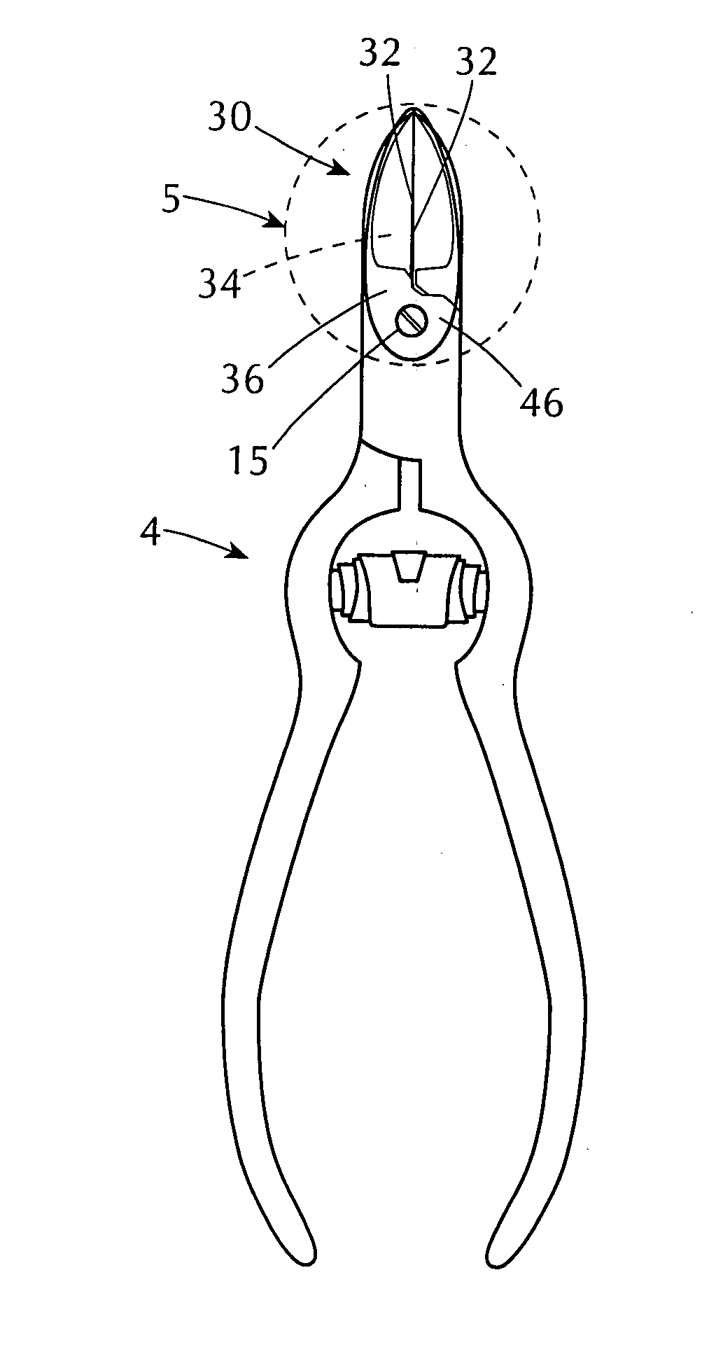 Clipper having cutting jaws for cutting nails and preventing nail clippings formed thereby from scattering by having the cutting jaws be a part of a receptacle for the nail clippings when the cutting jaws are closed