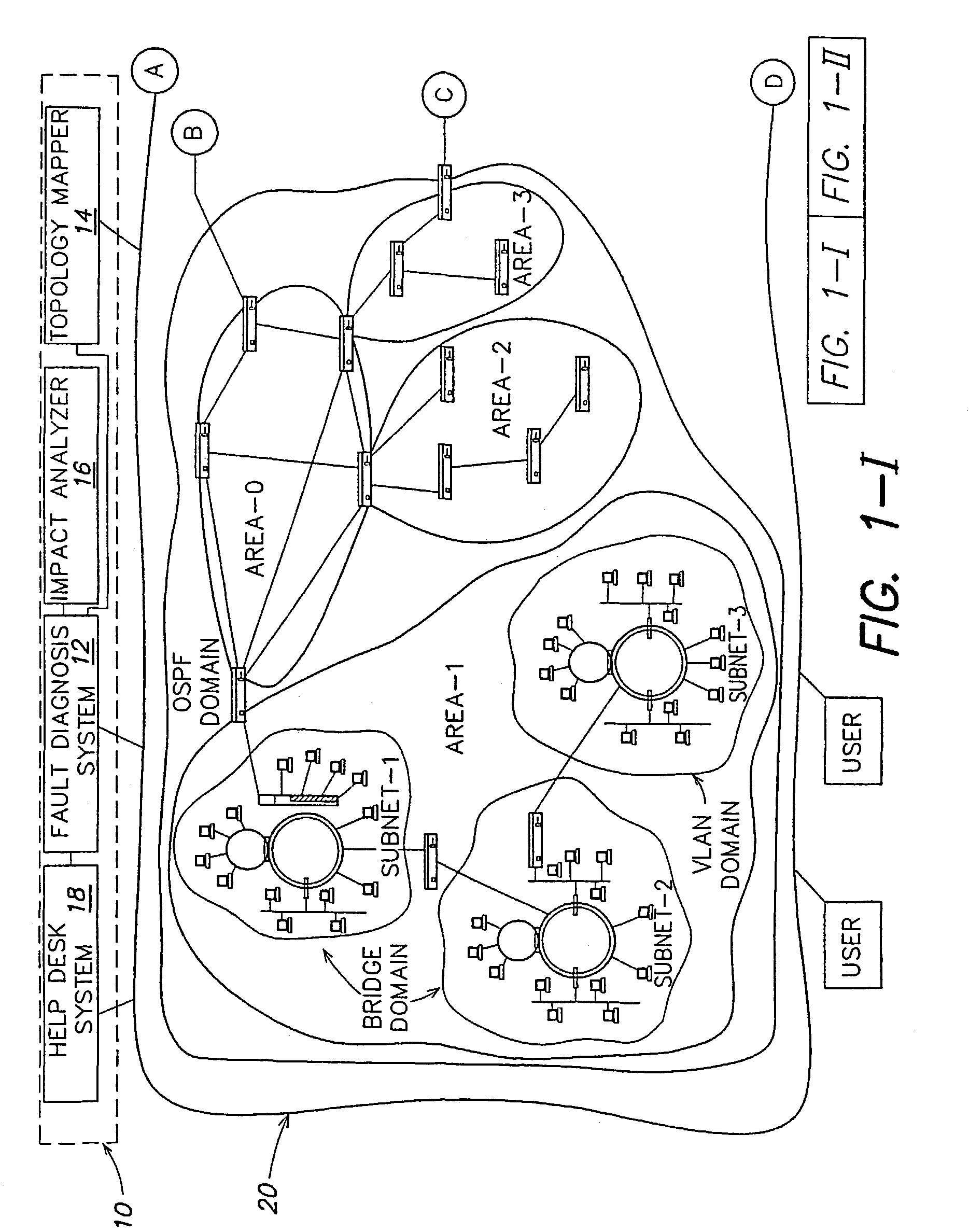 Systems and methods for diagnosing faults in computer networks
