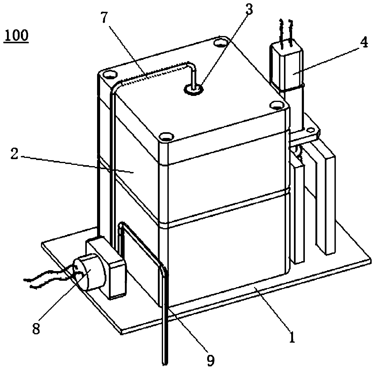 Anti-crossing multi-path water sample automatic collection device