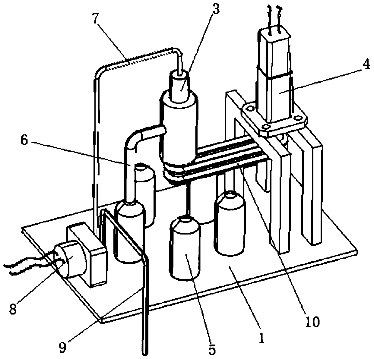 Anti-crossing multi-path water sample automatic collection device