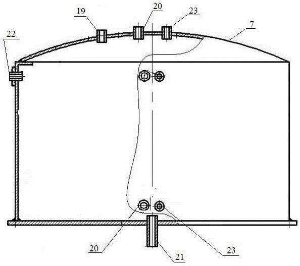 Storage tank implosion multi-field coupling experimental testing device