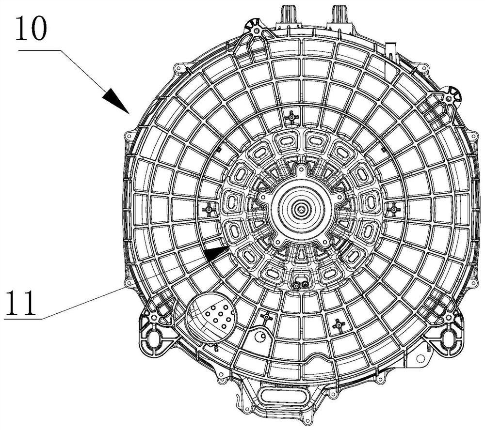 Washing machine outer tub and washing machine inner and outer tub assembly method