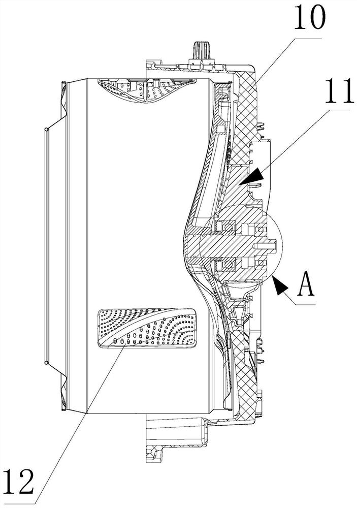 Washing machine outer tub and washing machine inner and outer tub assembly method