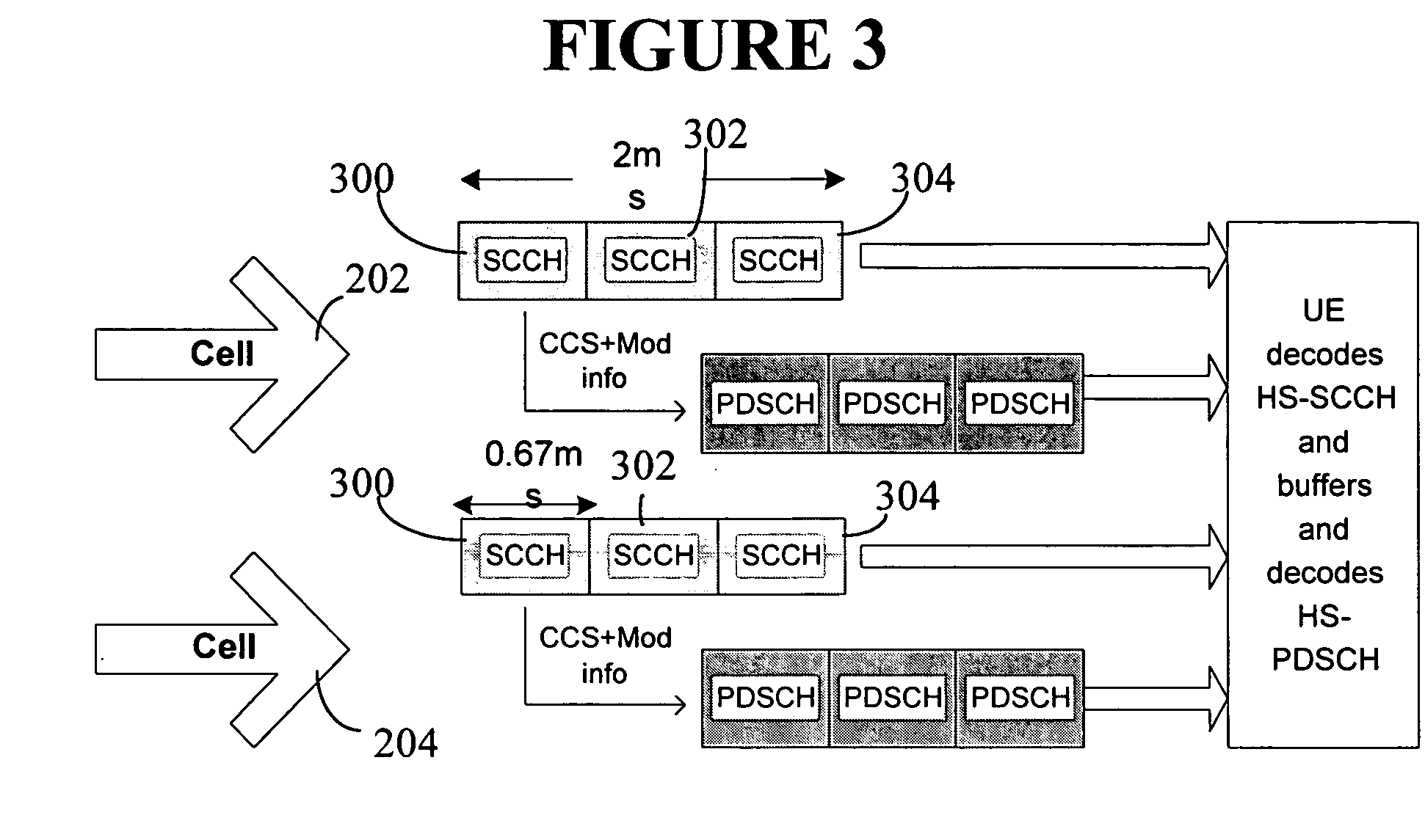 Cell switching and packet combining in a wireless communication system