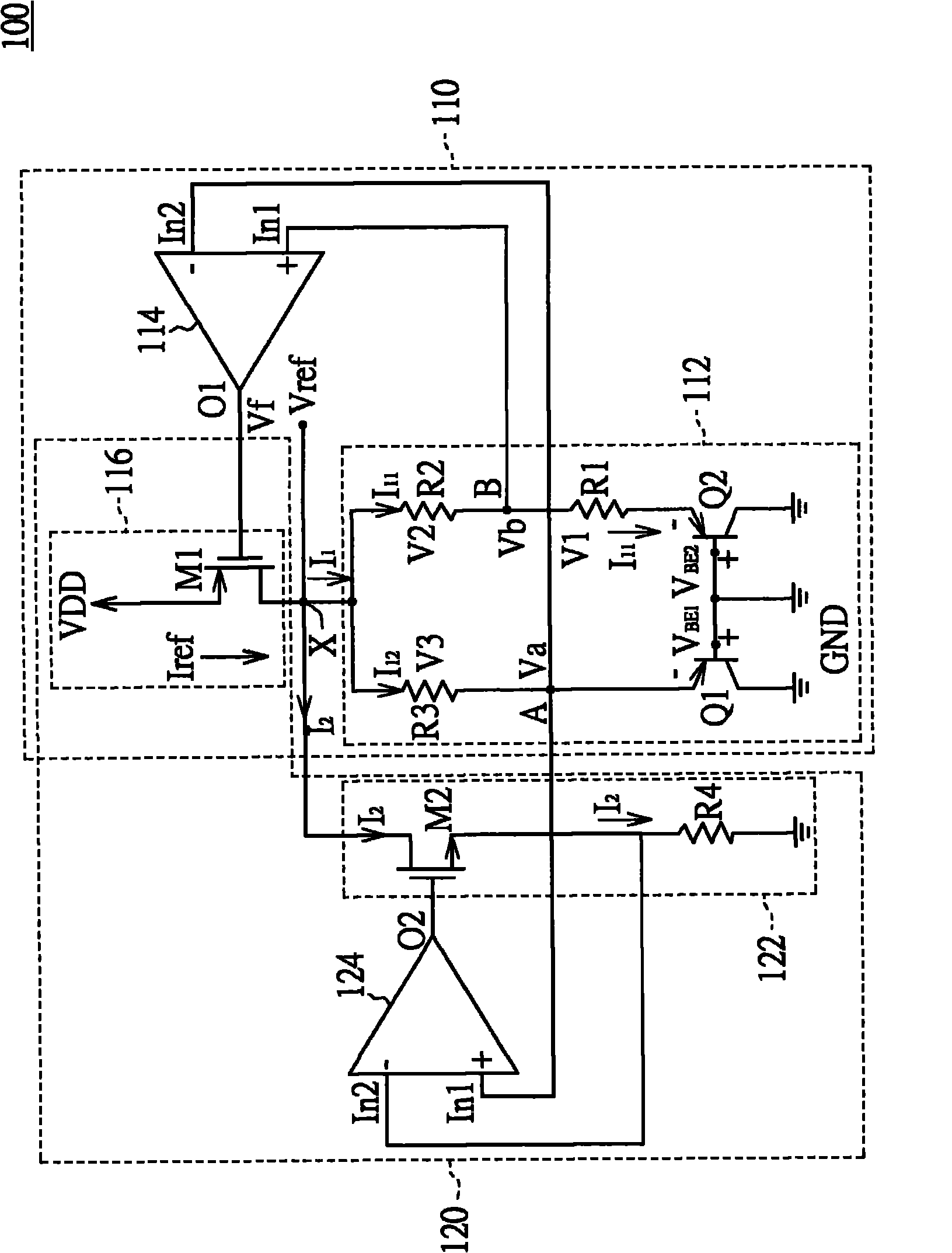 Reference voltage and reference current generating circuit and method